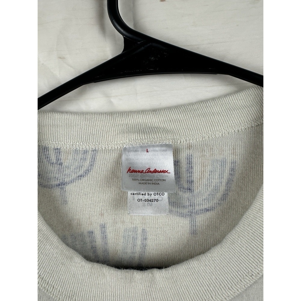 Hanna Anderson Women Hanukkah Holiday 2pc Pajama Set Large Organic Cotton Unisex - Picture 3 of 8